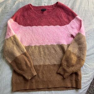 Talbots Neopolitan Colorblock Large Sweater